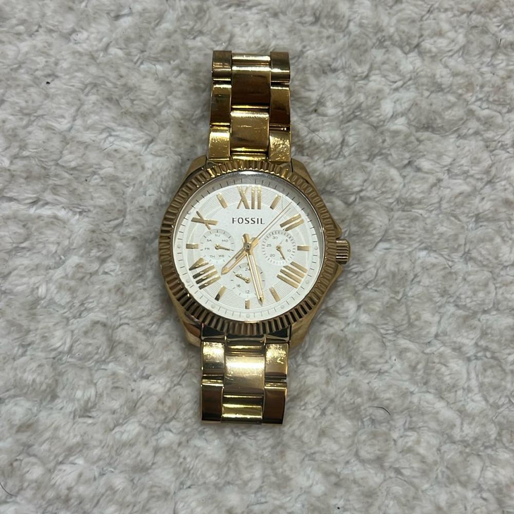 Fossil Womens Gold Watch